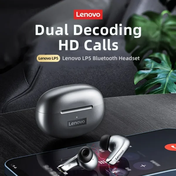 Original Lenovo LP5 Wireless Bluetooth Earbuds 2