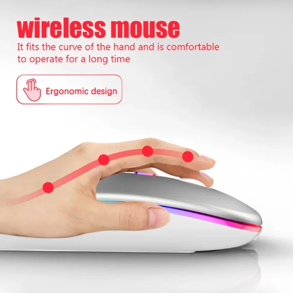 Slim Wireless Mouse 2.4GHz Optical Mice 4