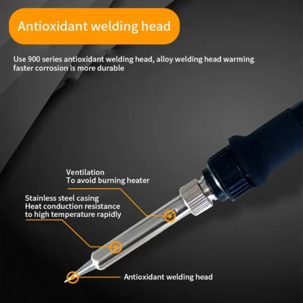 80W Digital Display Electric Soldering Iron Household Welding Adjustable Temperature Welding Pen Maintenance Tool Set - Image 5