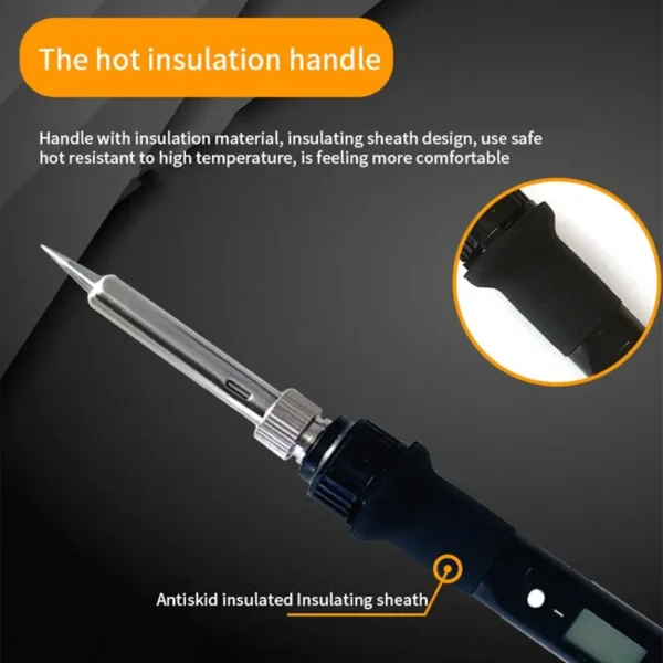 80W Digital Display Electric Soldering Iron Household Welding Adjustable Temperature Welding Pen Maintenance Tool Set - Image 6