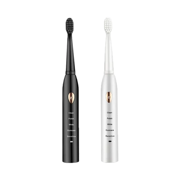 Jianpai Adult Black White Classic Acoustic Electric Toothbrush Adult 5-gear Mode USB Charging IPX7 Waterproof Acoustic Electric - Image 6